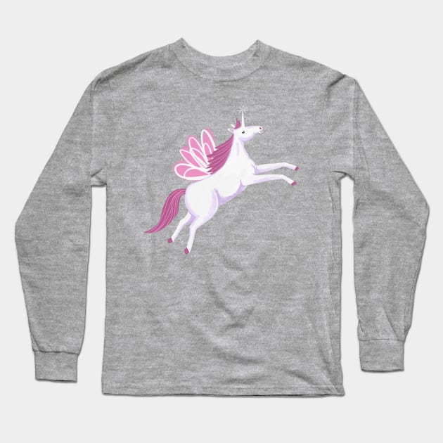 Unicorn! Long Sleeve T-Shirt by SWON Design